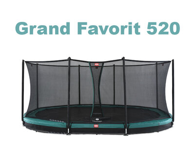 Berg Inground Grand Favorit gr�n 520 x 350 Airflow oval mit Sicherheitsnetz Comfort