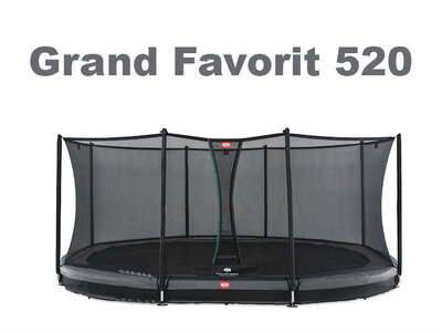 Berg Inground Grand Favorit grau 520 x 350 Airflow oval mit Sicherheitsnetz Comfort