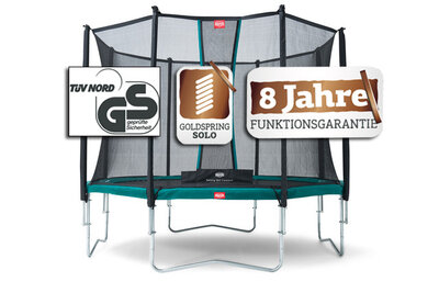 Berg Favorit 380 Airflow gr�n mit Sicherheitsnetz Comfort