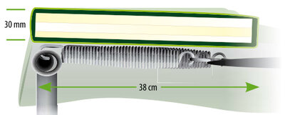 Berg Champion 430 grau Levels mit Sicherheitsnetz Deluxe und Abdeckplane